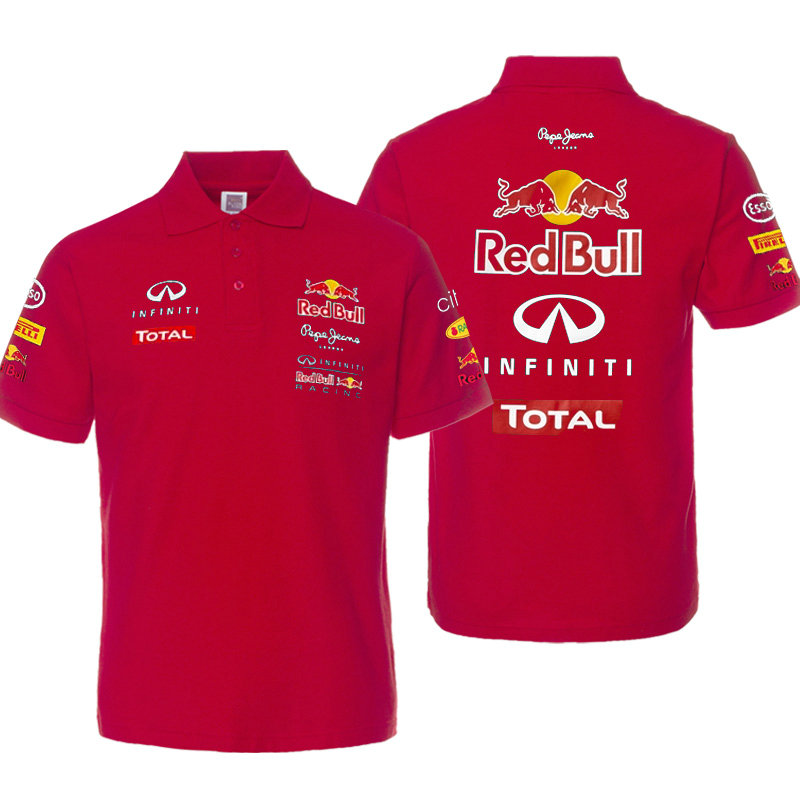 Polo Red Bull Infiniti Total Coton Homme Manche Courte